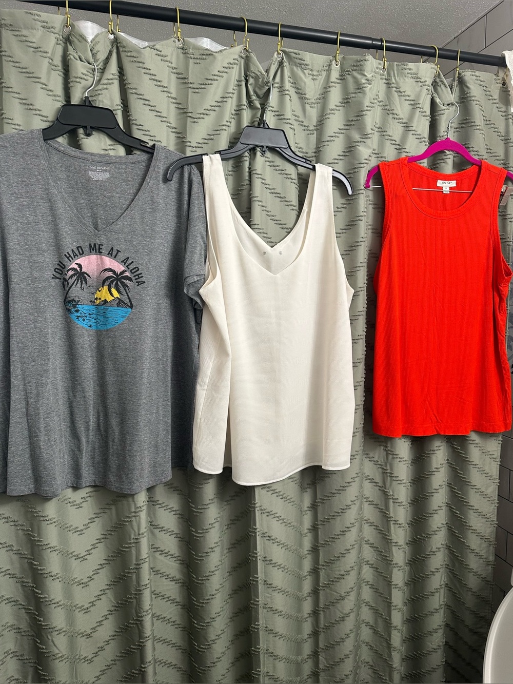 Bundle lot of 3 three women’s tops shirts blouse tank top size 1X